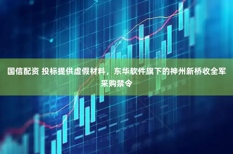 国信配资 投标提供虚假材料，东华软件旗下的神州新桥收全军采购禁令